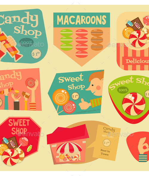 Sweet Shop, Vectors | GraphicRiver