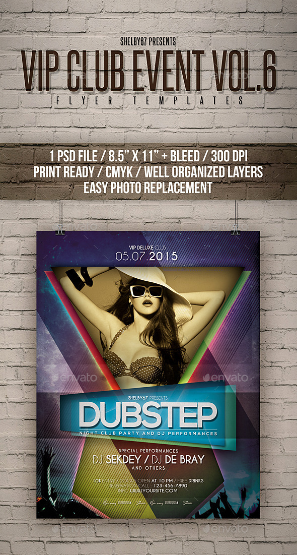 VIP Club Event Flyer / Poster Vol 6, Print Templates | GraphicRiver