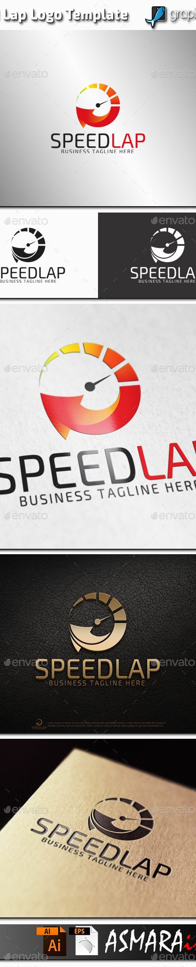 Speed Lap Logo, Logo Templates | GraphicRiver