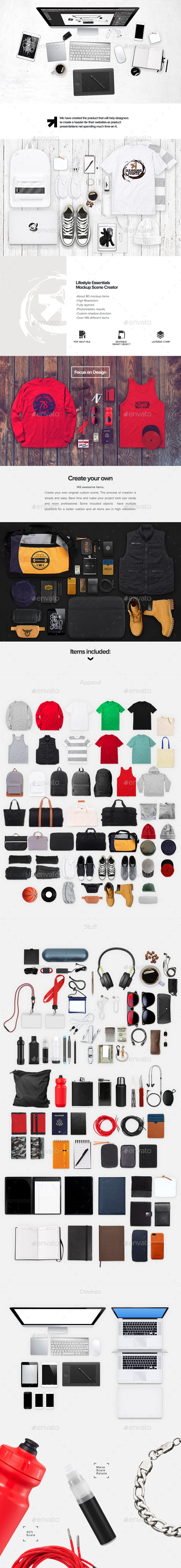 Apparel Lifestyle Essentials Mockup Creator - Miscellaneous Product Mock-Ups