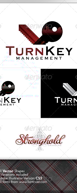 Turn Key Management Logo, Logo Templates | GraphicRiver