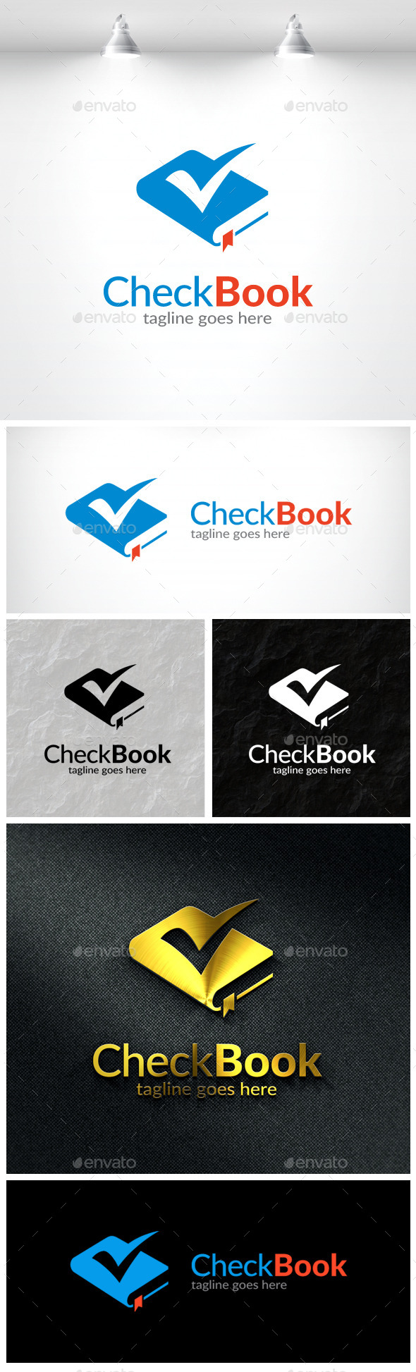 Check Book Logo , Logo Templates | GraphicRiver