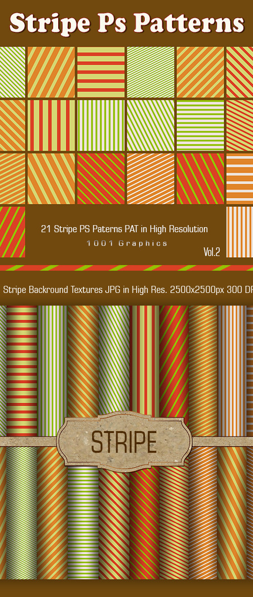 21 Stripe PS Patterns PAT - vol.2, Add-ons | GraphicRiver