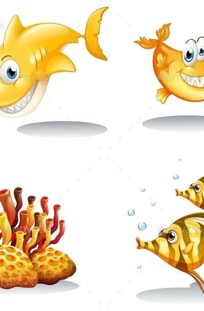 Fish and Reef, Vectors | GraphicRiver
