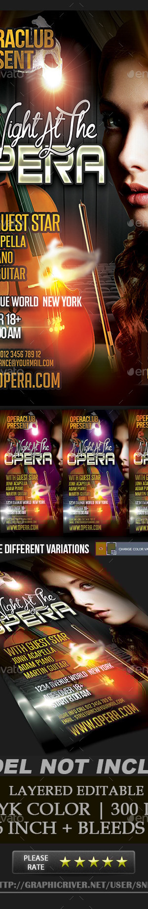 Opera Flyer, Print Templates | GraphicRiver