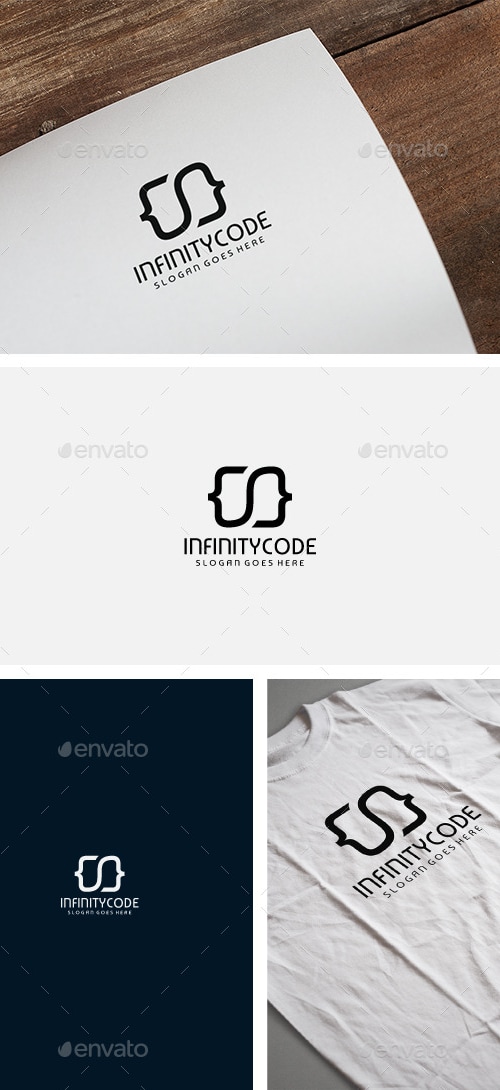 Infinity Code Logo, Logo Templates | GraphicRiver
