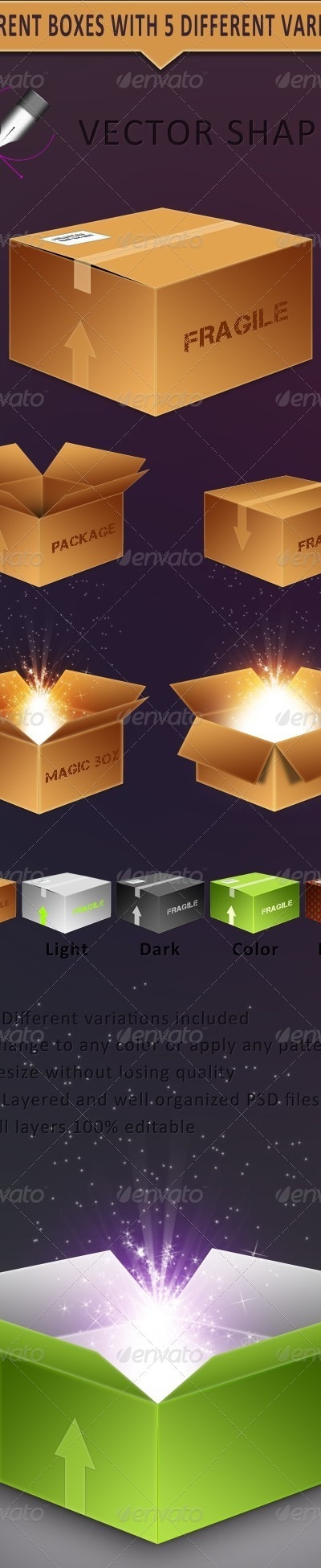 Vector Boxes, Graphics | GraphicRiver