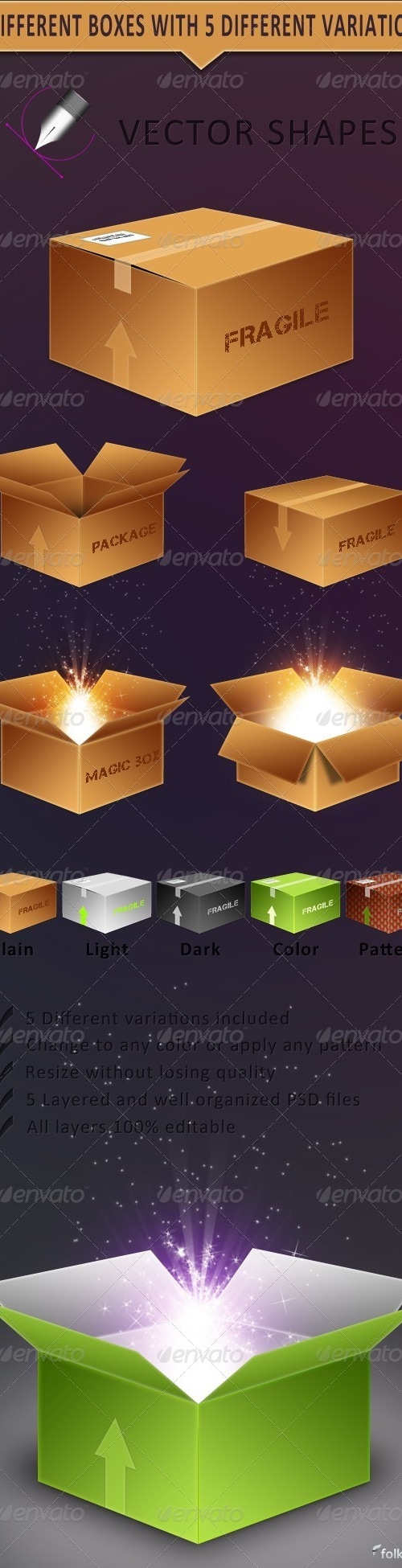 Vector Boxes, Graphics | GraphicRiver