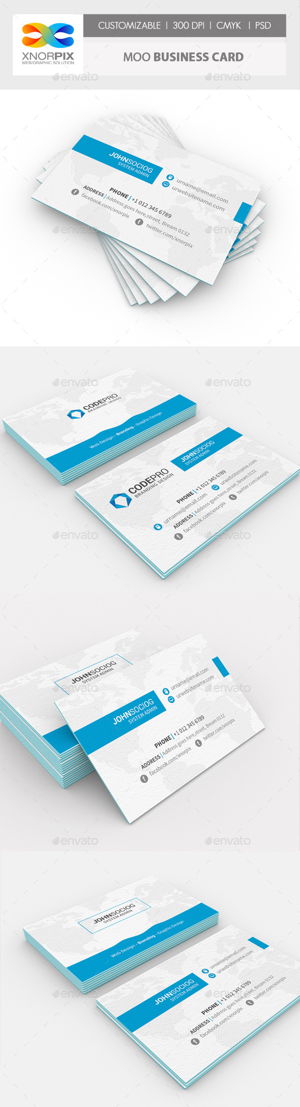 Moo Business Card, Print Templates | GraphicRiver