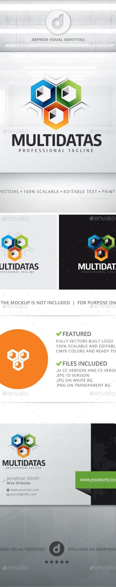 MultiDatas Logo, Logo Templates | GraphicRiver