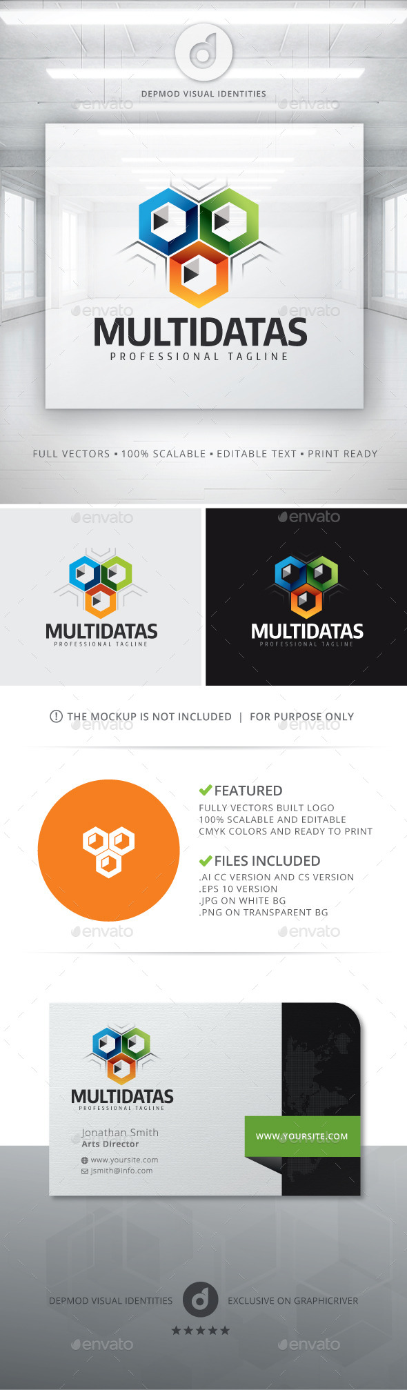 MultiDatas Logo, Logo Templates | GraphicRiver