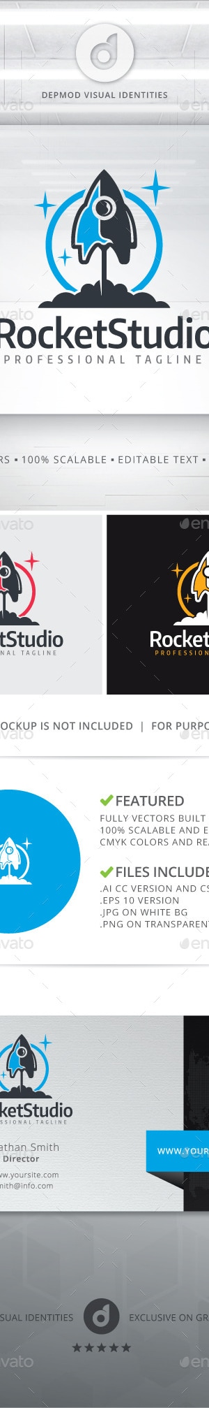 Rocket Studio Logo, Logo Templates | GraphicRiver