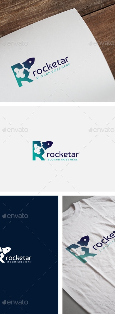 R Rocket Letter Logo, Logo Templates | GraphicRiver