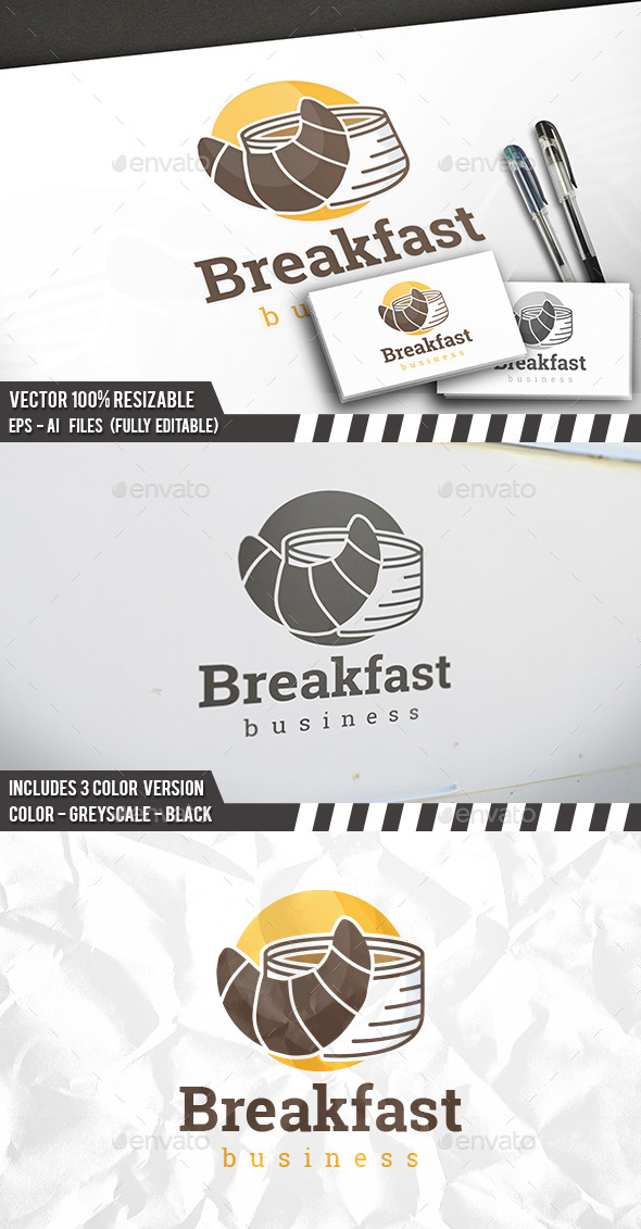 Breakfast Logo, Logo Templates | GraphicRiver