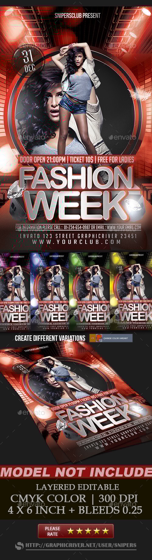 Fashion Week, Print Templates | GraphicRiver