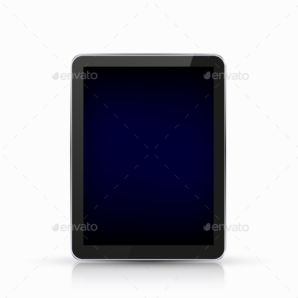 Vector Modern Realistic Computer Tablet, Vectors | GraphicRiver