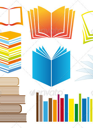 Set Of Vector Books, Vectors | GraphicRiver