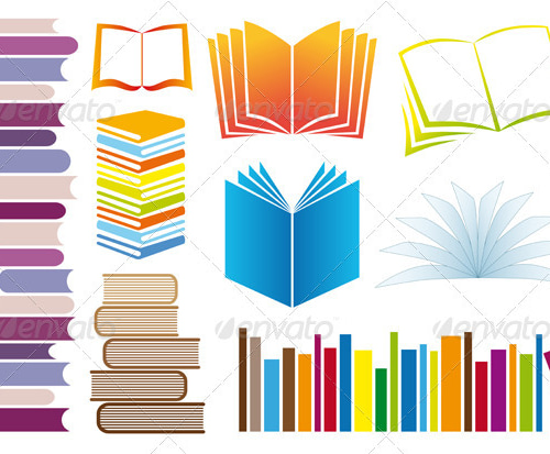 Set Of Vector Books, Vectors | GraphicRiver