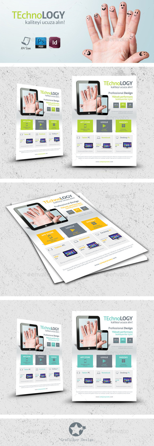 Tecnology Flyer Template, Print Templates | GraphicRiver