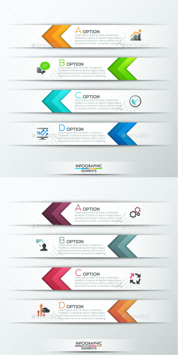 Modern Infographics Paper Template (2 Colors), Infographics | GraphicRiver