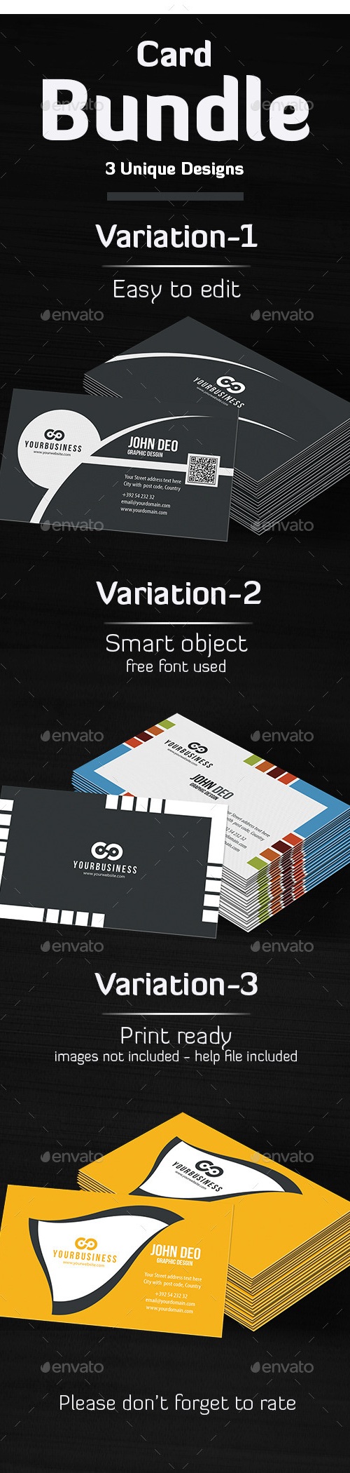 Business Card Bundle, Print Templates | GraphicRiver