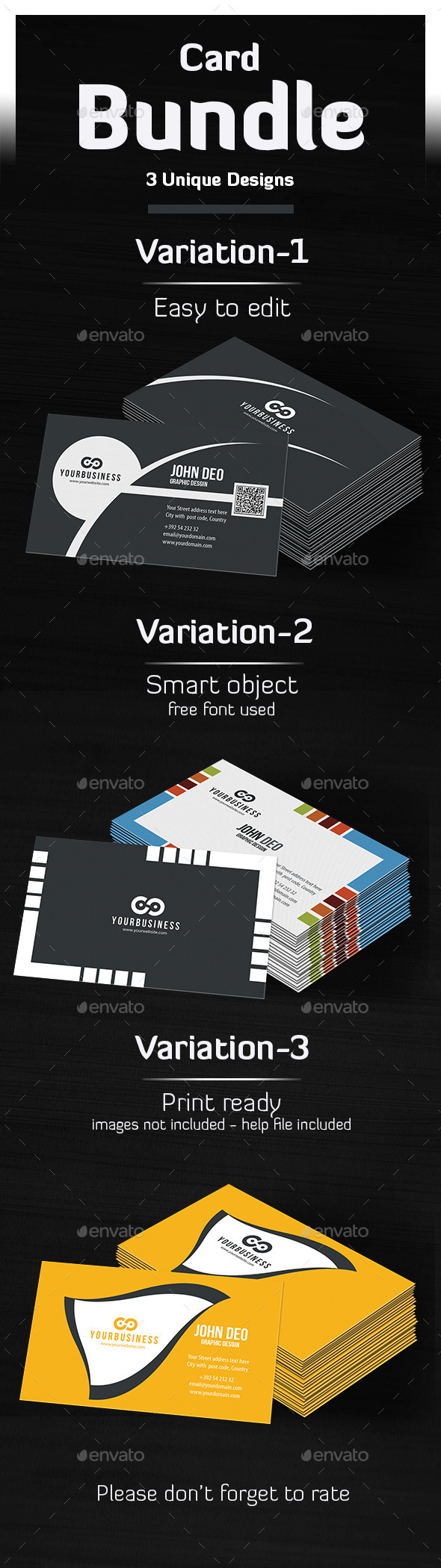 Business Card Bundle, Print Templates | GraphicRiver