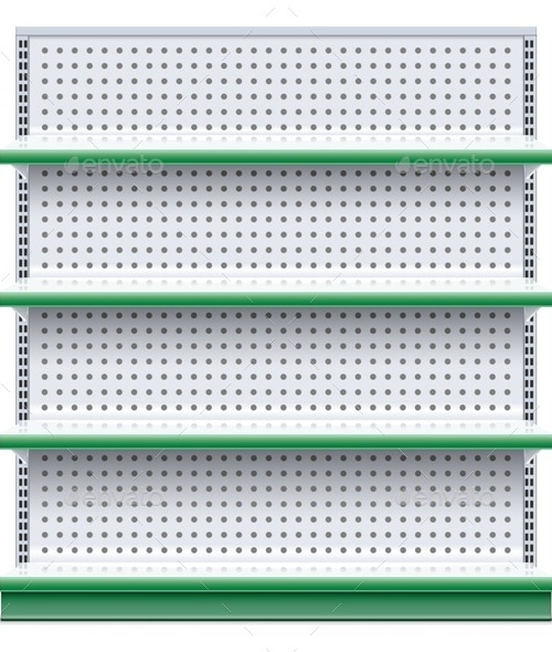 Supermarket Rack, Vectors | GraphicRiver