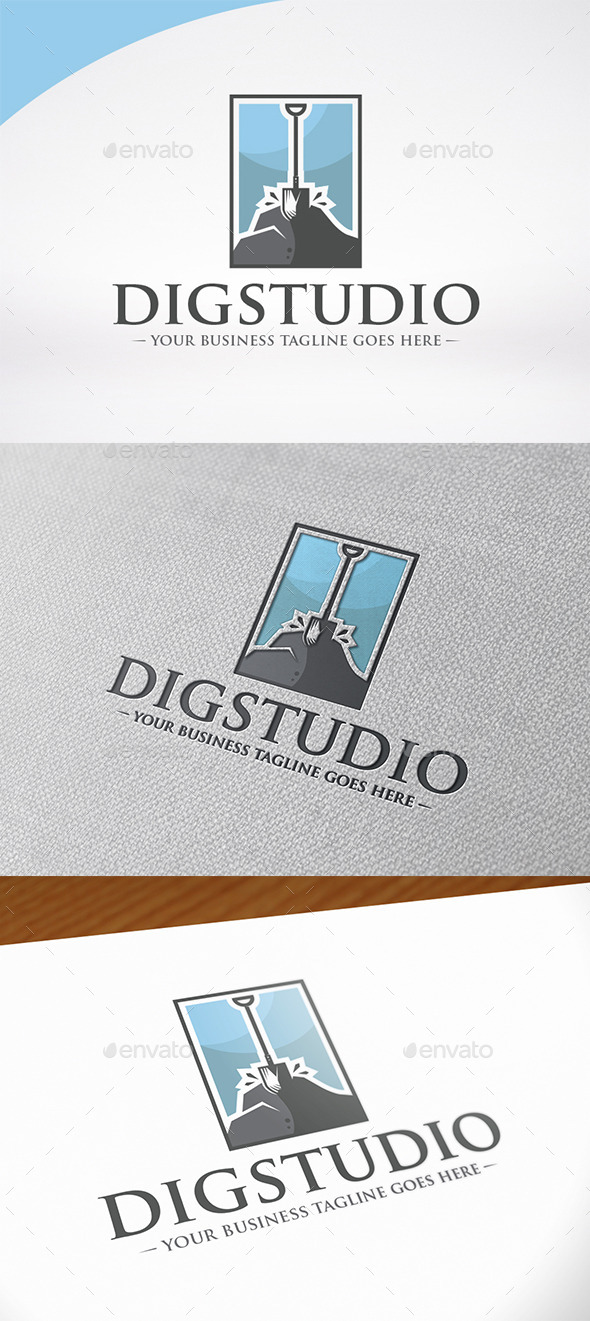 Dig Studio Logo Template, Logo Templates | GraphicRiver