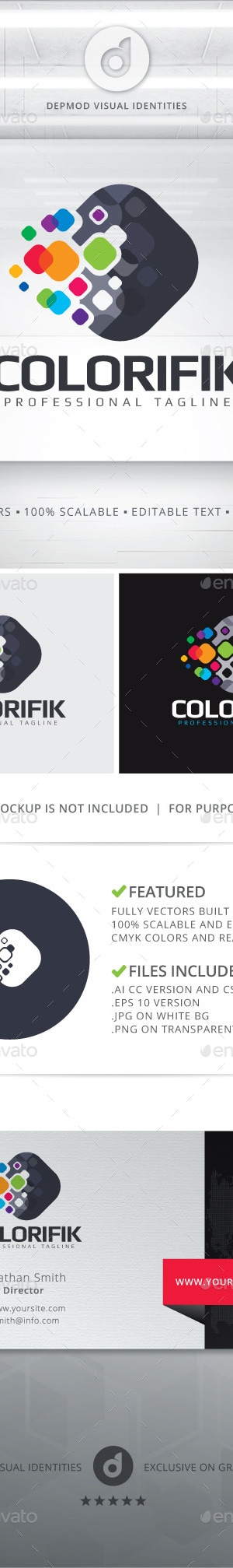 Colorifik Logo, Logo Templates | GraphicRiver
