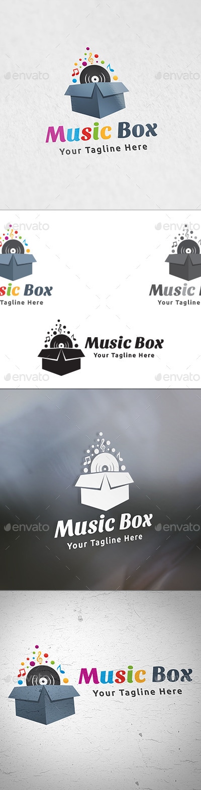 Music Box Logo, Logo Templates | GraphicRiver