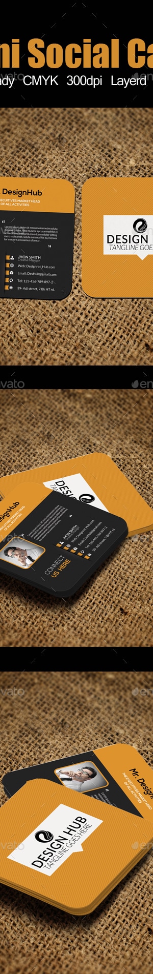 Small Social Card Template, Print Templates | GraphicRiver