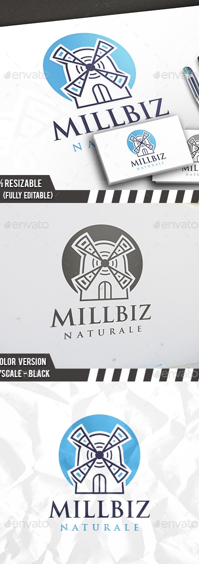 Mill Logo Template, Logo Templates | GraphicRiver