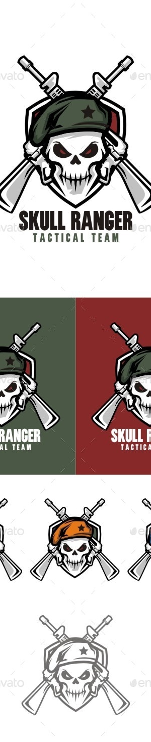 Skull Ranger, Logo Templates | GraphicRiver