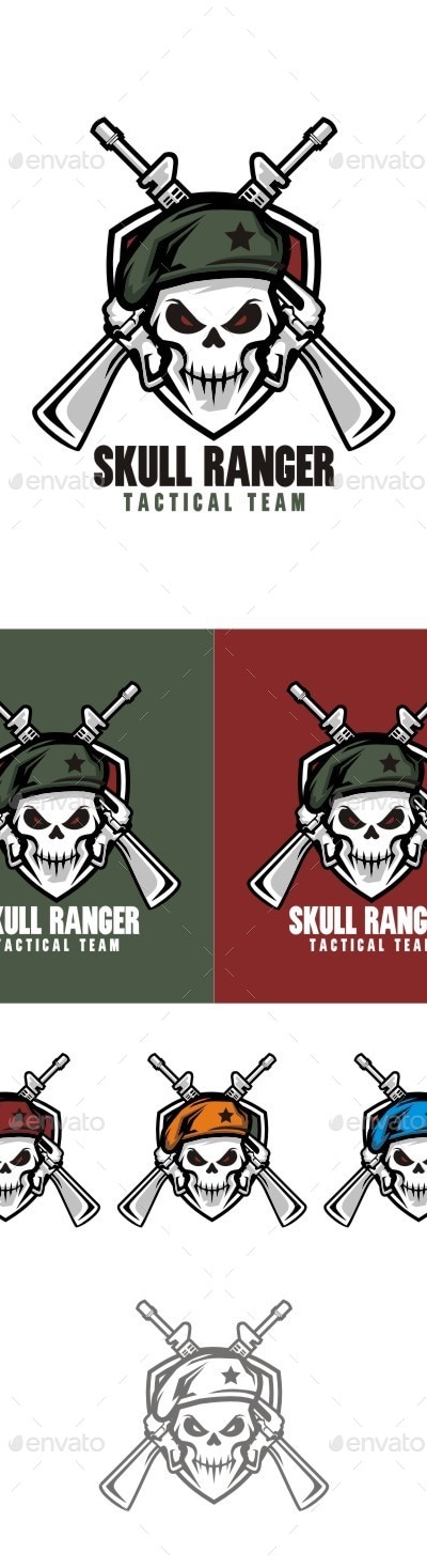 Skull Ranger, Logo Templates | GraphicRiver