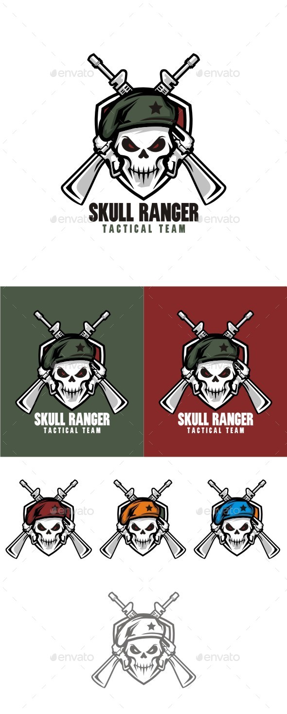 Skull Ranger, Logo Templates | GraphicRiver