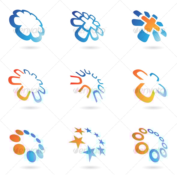 distorted icons, Icons | GraphicRiver