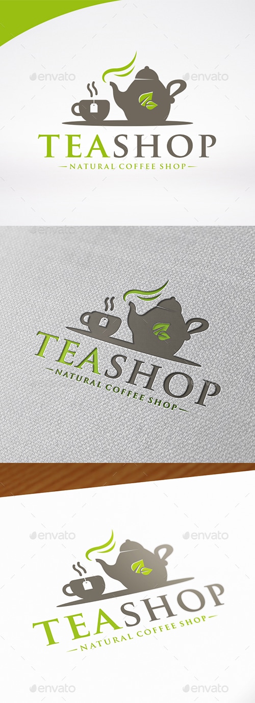 Tea Shop Logo Template, Logo Templates | GraphicRiver