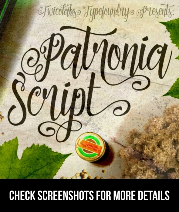 Patronia Script - Hand-writing Script