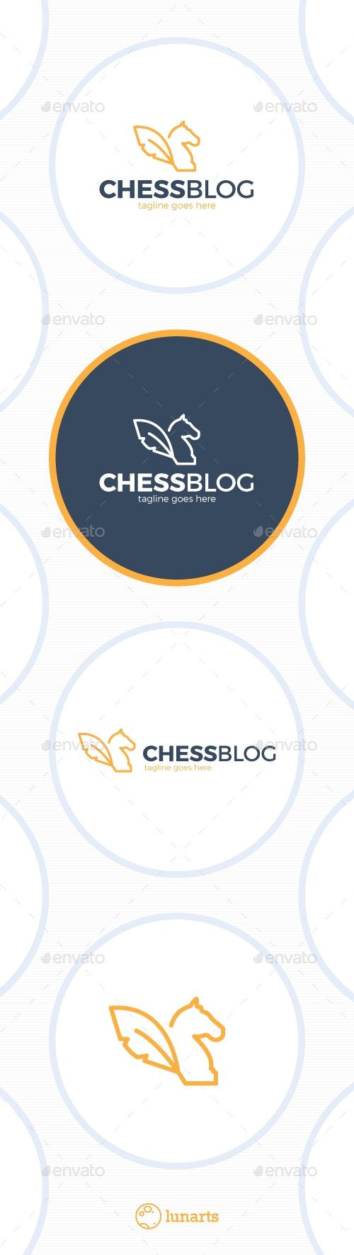 Chess Blog Logo - Line Horse, Logo Templates | GraphicRiver