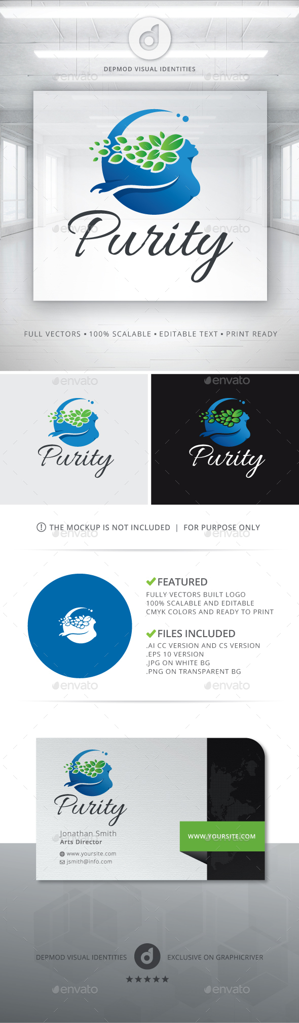Purity Logo, Logo Templates | GraphicRiver