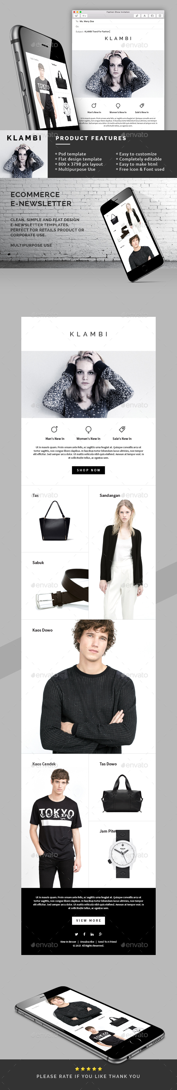 eCommerce E-Newsletter Template, Web Elements | GraphicRiver