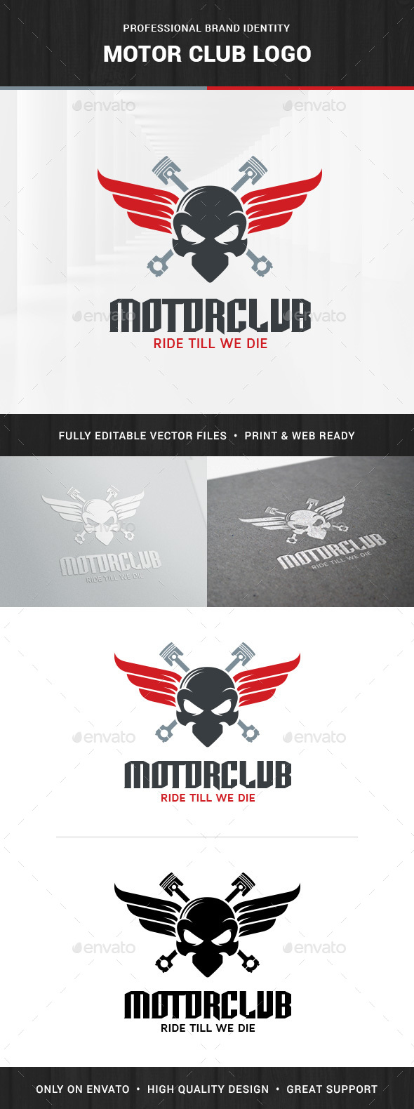 Motor Club Logo Template, Logo Templates | GraphicRiver