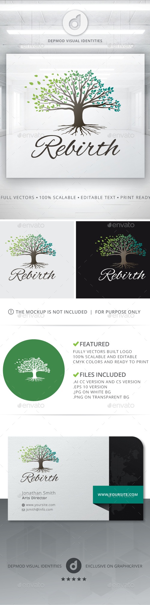 Rebirth Logo, Logo Templates | GraphicRiver