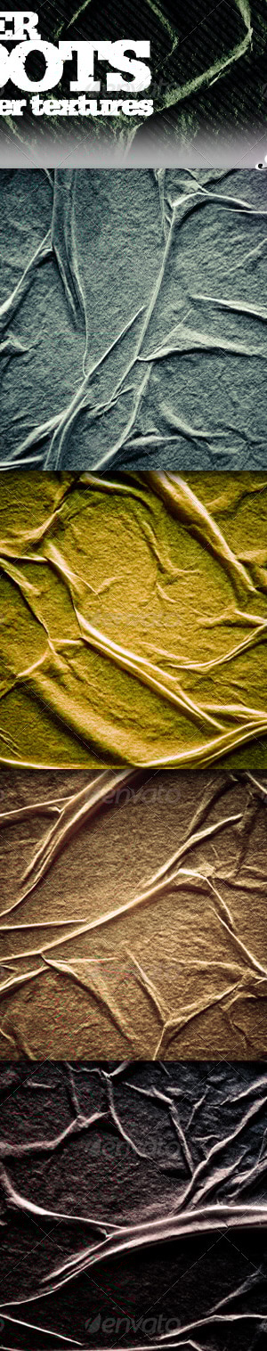 Paper Roots - Wrinkled paper textures, Textures | GraphicRiver