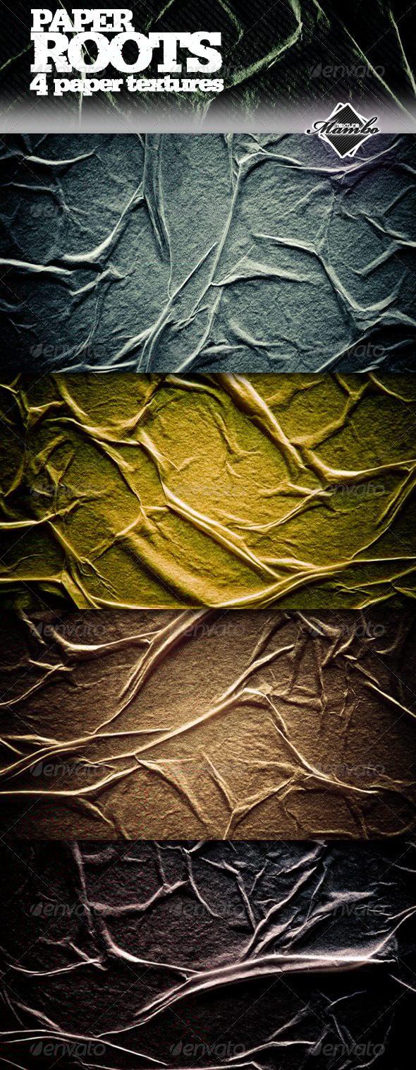 Paper Roots - Wrinkled paper textures, Textures | GraphicRiver