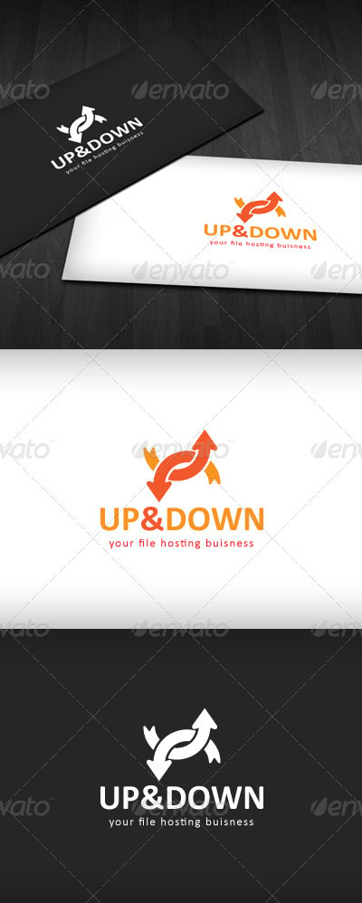 Up & Down Logo, Logo Templates | GraphicRiver