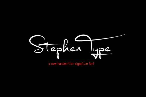 Stephen Type font - signature font, Fonts | GraphicRiver