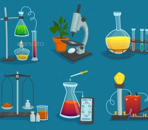 Design Icons Set Of Laboratory Equipment , Vectors | GraphicRiver