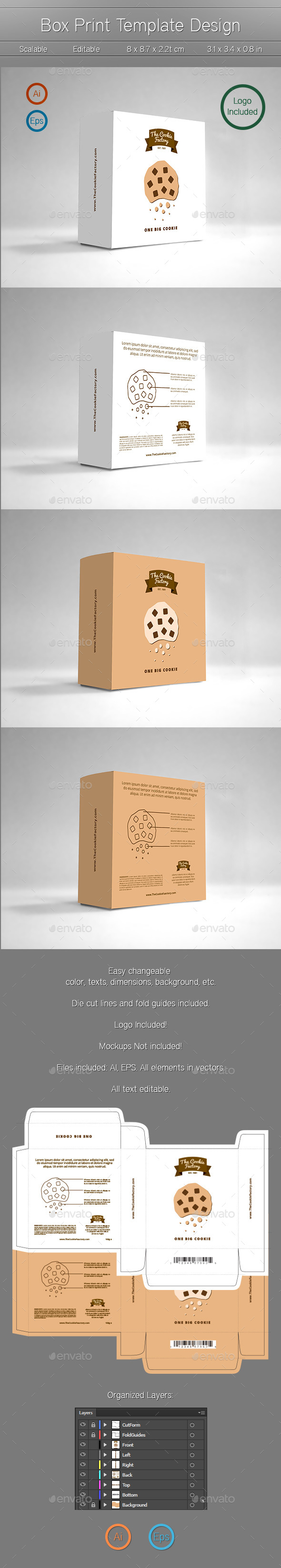 Box Design, Print Templates | GraphicRiver