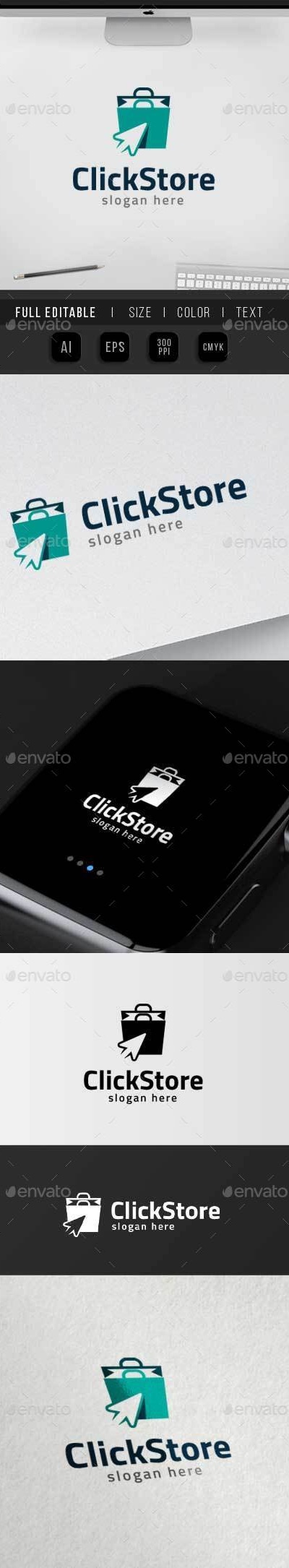 Click Store – ecommerce Logo, Logo Templates | GraphicRiver